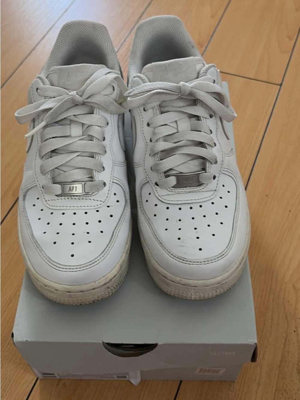 Nike White Low-Top Leather Sneakers